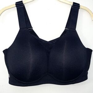 LIVI Lane Bryant 40D High-Impact Wicking Molded No Wire Sports Bra Black